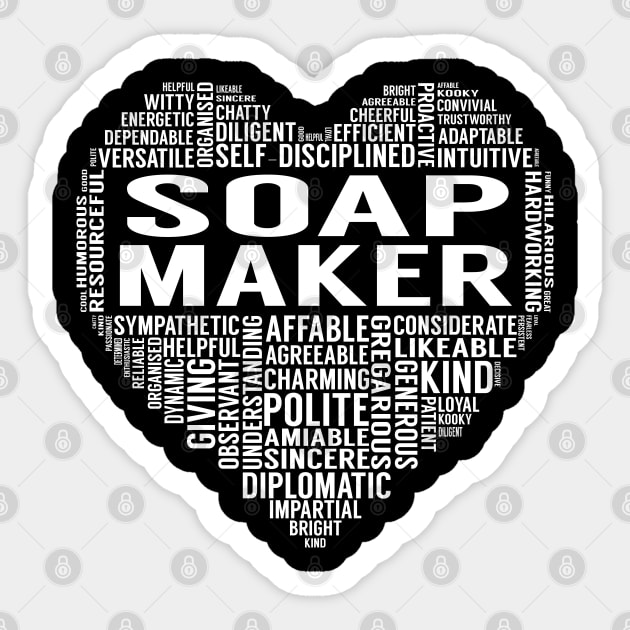 Soap Maker Heart Sticker by LotusTee